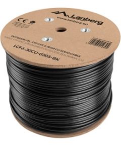 Lanberg LCF6-30CU-0305-BK networking cable Black 305 m Cat.6 outdoor