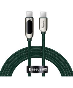 Cable USB-C to USB-C Baseus Display, 100W, 2m (green)