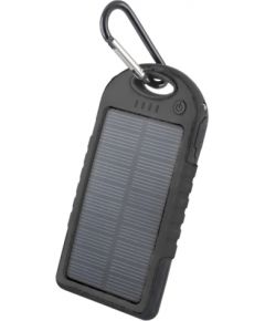 Forever STB-200 Solar Power Bank 5000 mAh Портативный аккумулятор 5V 1A + 1A + Micro USB Кабель Черный