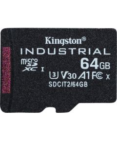 Kingston 64GB microSDXC Industrial C10 A1 + adapter SD SDCIT2/64GB