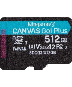 Kingston Canvas Go! Plus MicroSDXC 512 GB Class 10 UHS-I/U3 A2 V30 (SDCG3/512GBSP)