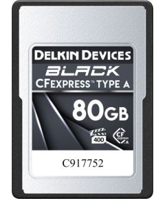 Delkin memory card CFexpress 80GB Black Type A