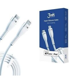 3MK  
       Apple  
       3mk  Hyper Silicone Cable Type-C to Lightning 20W 3A 
     White