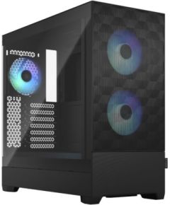 Fractal Design op Air RGB Black TG Clear Tint, ATX, mATX, Mini ITX, Power supply included No