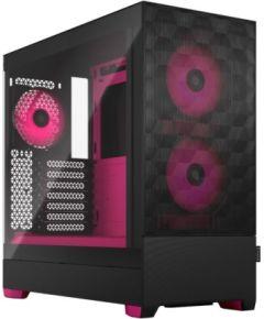 Fractal Design Pop Air RGB Magenta Core TG Clear Tint, ATX, mATX, Mini ITX, Power supply included No