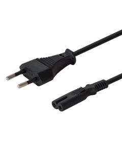 SAVIO Power cable 2pin (M) 3m CL-105 Black