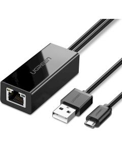Ugreen external network adapter USB 100Mbps for Chromecast with 1m cable black (30985)