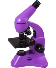 Mикроскоп Levenhuk Rainbow 50L PLUS Amethyst 64x–1280x с экспериментальным комплектом К50