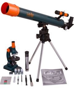 Mikroskops & Teleskops Bērniem ar Eksperimentālo Komplektu Levenhuk LabZZ MT2 Plus