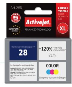 Activejet AH-28R ink for HP printer, HP 28 C8728A replacement; Premium; 21 ml; color