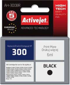 Activejet AH-300BR ink for HP printer; HP 300 CC640EE replacement; Premium; 6 ml; black