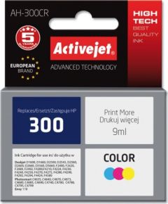 Activejet AH-300CR ink for HP printer; HP 300 CC643EE replacement; Premium; 9 ml; color
