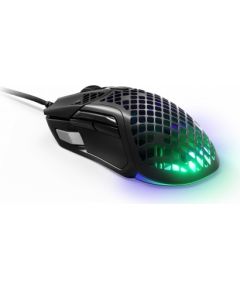 SteelSeries Aerox 5 (2022 Edition), RGB LED light, Onyx, Wired Optical Gaming Mouse