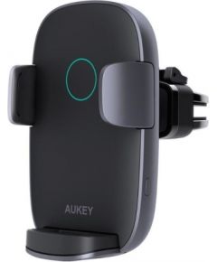 Aukey Wireless Charging Phone Mount Navigator Wind II HD-C52 Black, Built-in charger