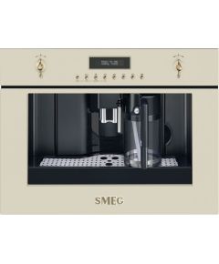 Smeg CMS8451P Coloniale Aesthetic 45cm compact Cream Automatic built-in espresso coffee machine