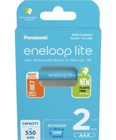 Panasonic eneloop rechargeable battery Lite AAA 550 2BP