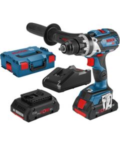 Bosch GSR 18V-110 C, 2x4.0Ah ProCORE18V, GAL 18V-40 Urbjmašīna