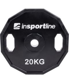 Gumijas pārklājumu svars 30mm inSPORTline Ruberton 20kg Hanteles