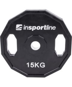 Gumijota svaru ripa 30 mm inSPORTline Ruberton 15 kg Hanteles