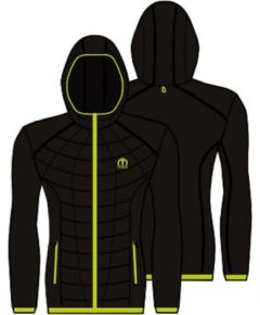 Mico Full Zip Hoody Jacket In Primaloft / Melna / Zaļa / XXL