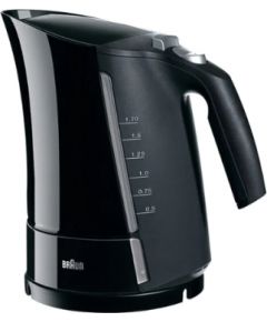 Braun Kettle WK500BK Multiquick 5 Standard, 3000 W, 1.7 L, Plastic, Black, 360° rotational base