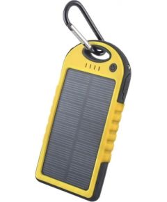Forever STB-200 Solar Power Bank 5000 mAh Universāla Ārējas uzlādes baterija 5V 1A + 1A + Micro USB Kabelis