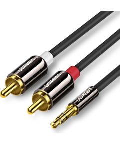 UGREEN AV116 3,5mm Jack to 2RCA (Cinch) Cable 3m (black)