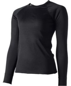 Mico Woman LS Round Neck Shirt Everdry / Melna / XS