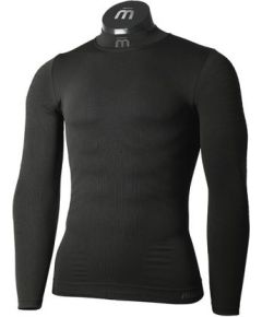 Mico Man Long Sleeves Mock Neck Shirt Extra Dry / Melna / XL / XXL