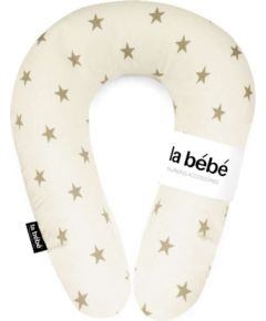 La Bebe™ Nursing La Bebe™ Snug Nursing Maternity Pillow Art.111352 White&Beige Stars Pakaviņš mazuļa barošana, gulēšanai, pakaviņš grūtniecēm 20x70