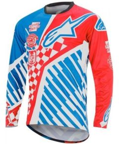 Alpinestars Youth Sight Speedster LS Jersey / Sarkana / Zila / XS