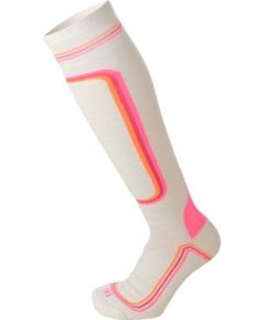 Mico Woman SuperThermo Ski Sock Heavy / Melna / Rozā / 35-36