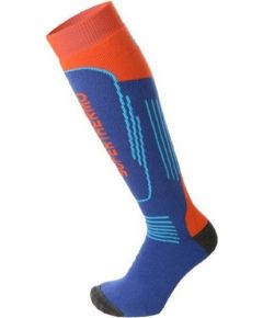 Mico Kids Superthermo Ski Sock / Melna / Violeta / 30-32