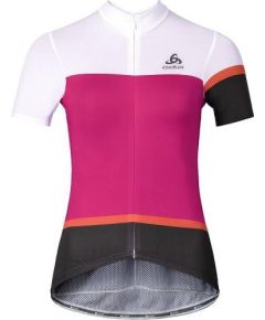 Odlo W Kamikaze Jersey / Balta / Rozā / XS