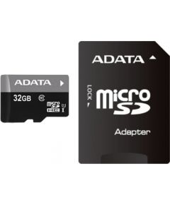 ADATA Premier UHS-I 32 GB, MicroSDHC, Flash memory class 10, Adapter