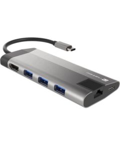 NATEC MULTIPORT FOWLER PLUS USB-C, HDMI 4K, RJ45