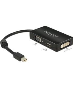 Adapteris AV Delock DisplayPort mini - HDMI - D-Sub (VGA) - DVI-D 0.15m (62631)