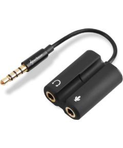 Adapteris audio Sharkoon Jack 3.5mm - Jack 3.5mm x2 (4044951015900)