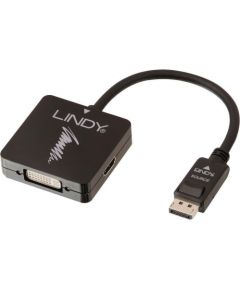 Adapteris Lindy DisplayPort - HDMI - DVI-D 0.15m (41028)