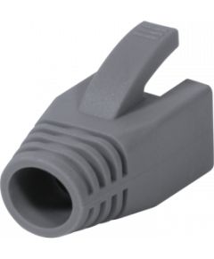 Logilink Modular RJ45 Plug Cable Boot 8mm grey, 50pcs