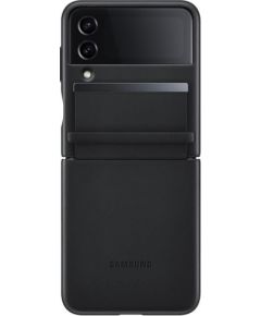 Samsung Galaxy Flip4 Flap Leather Cover Black