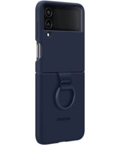 Samsung Galaxy Flip4 Silicone Cover with Ring Navy