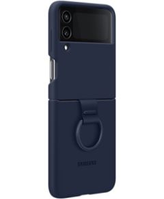 Samsung Galaxy Flip4 Silicone Cover with Ring Navy Чехлы - оригинальные