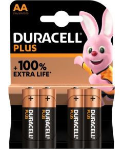 Duracell Plus MN1500 AA, Alkaline, 4 pc(s)