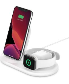 Belkin 3-in-1 Wireless Charger for Apple Devices BOOST CHARGE White