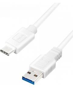 Logilink USB 3.2 Gen 1x1 Cable CU0174 1 m, White, USB-A Male, USB-C Male