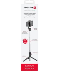 Swissten Bluetooth Selfie Stick Alumīnija Statīvs Telefoniem un Kamerām Ar Distances Bluetooth Pulti