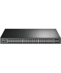 TP-Link TL-SG3452XP JetStream PoE Switch Managed L2+ Gigabit Ethernet (10/100/1000) Power over Ethernet (PoE) 1U Black