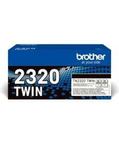 BROTHER TN2320 TWIN-PACK BLACK TONERS (BK = 2,600 PAGES/CARTRIDGE)