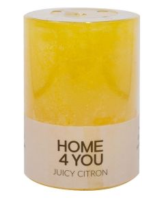 Свеча JUICY CITRON, D6,8xH9,5см, светло-желтая (аромат лайма и лимона)